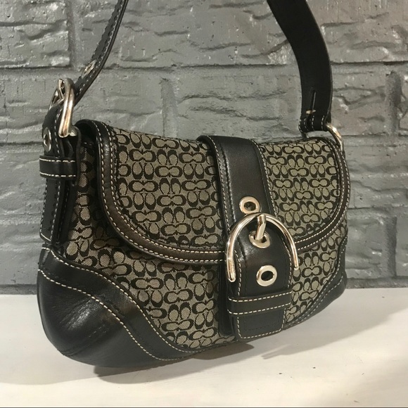 Coach Handbags - Coach 10925 Signature Flap Small Satchel